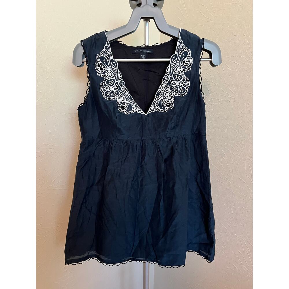 Banana Republic Top Silk Blend Size Petite 0